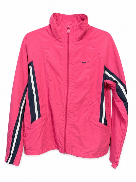 Nike Jackets & Blazers - Nike Pink Lightweight Full Zip Running Jacket Size M